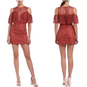 Keepsake Ignite Ruffle Lace Mini Dress